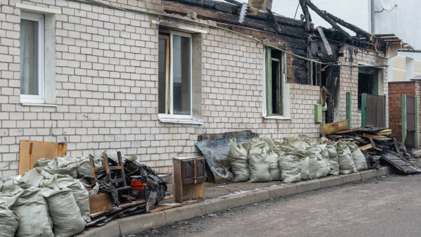 Professional Soot Cleanup technician working in Harmans, MD